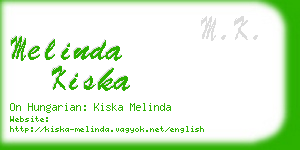 melinda kiska business card